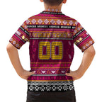 Personalized Broncos Rugby Xmas Hawaiian Shirt Australia NRL Mascot