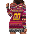 Personalized Broncos Rugby Xmas Hoodie Dress Australia NRL Mascot