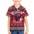 Personalized Broncos Rugby Xmas Kid Hawaiian Shirt Australia NRL Mascot