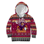 Personalized Broncos Rugby Xmas Kid Hoodie Australia NRL Mascot