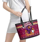 Broncos Rugby Xmas Leather Tote Bag Australia NRL Mascot