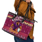 Broncos Rugby Xmas Leather Tote Bag Australia NRL Mascot