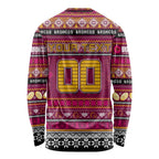 Personalized Broncos Rugby Xmas Long Sleeve Shirt Australia NRL Mascot