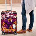Broncos Rugby Xmas Luggage Cover Australia NRL Mascot