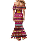 Personalized Broncos Rugby Xmas Mermaid Dress Australia NRL Mascot