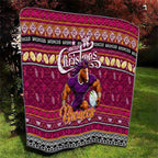 Broncos Rugby Xmas Quilt Australia NRL Mascot
