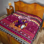 Broncos Rugby Xmas Quilt Australia NRL Mascot
