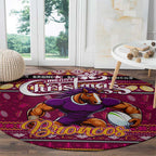 Broncos Rugby Xmas Round Carpet Australia NRL Mascot