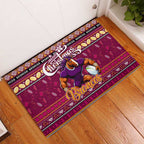 Broncos Rugby Xmas Rubber Doormat Australia NRL Mascot