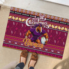 Broncos Rugby Xmas Rubber Doormat Australia NRL Mascot