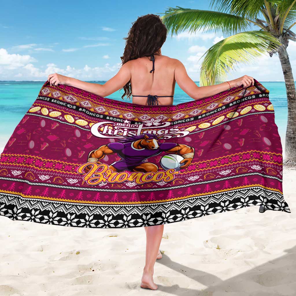Broncos Rugby Xmas Sarong Australia NRL Mascot