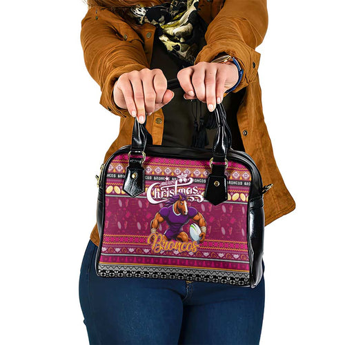 Broncos Rugby Xmas Shoulder Handbag Australia NRL Mascot