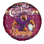 Broncos Rugby Xmas Spare Tire Cover Australia NRL Mascot