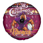 Broncos Rugby Xmas Spare Tire Cover Australia NRL Mascot