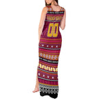 Personalized Broncos Rugby Xmas Tank Maxi Dress Australia NRL Mascot