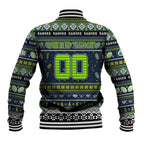 Personalized Raiders Rugby Xmas Baseball Jacket Australia NRL Mascot