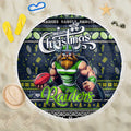 Raiders Rugby Xmas Beach Blanket Australia NRL Mascot