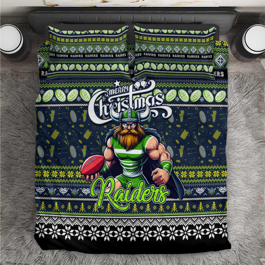 Raiders Rugby Xmas Bedding Set Australia NRL Mascot