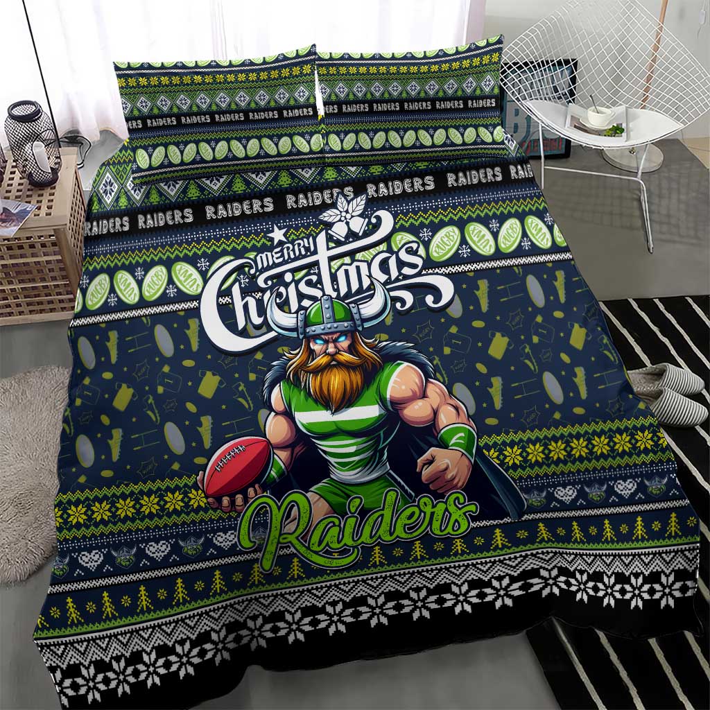 Raiders Rugby Xmas Bedding Set Australia NRL Mascot
