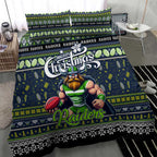 Raiders Rugby Xmas Bedding Set Australia NRL Mascot