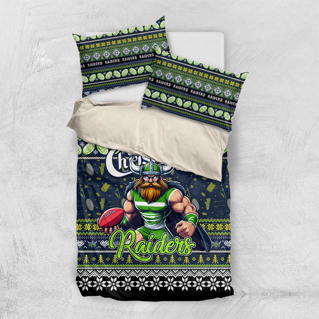 Raiders Rugby Xmas Bedding Set Australia NRL Mascot
