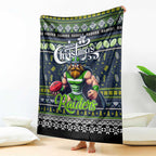 Raiders Rugby Xmas Blanket Australia NRL Mascot
