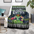 Raiders Rugby Xmas Blanket Australia NRL Mascot