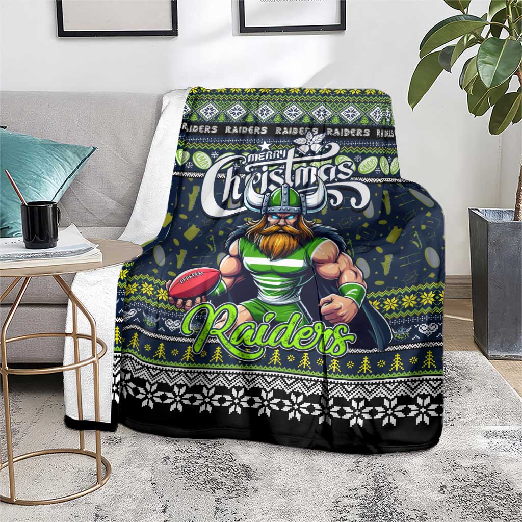 Raiders Rugby Xmas Blanket Australia NRL Mascot