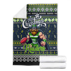 Raiders Rugby Xmas Blanket Australia NRL Mascot