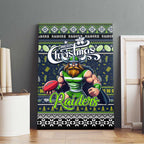 Raiders Rugby Xmas Canvas Wall Art Australia NRL Mascot