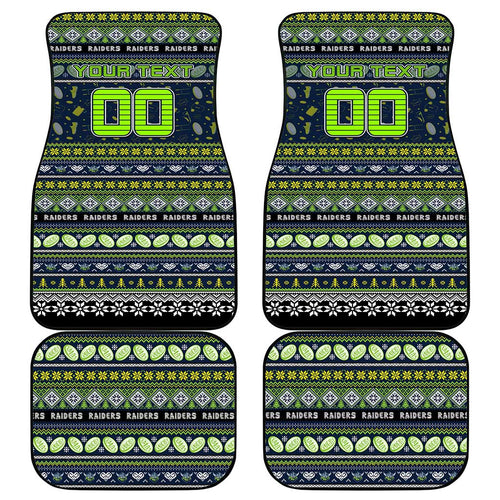 Raiders Rugby Xmas Car Mats Australia NRL Mascot