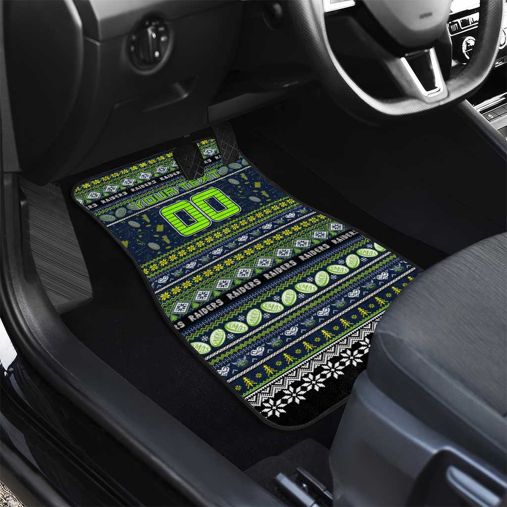 Raiders Rugby Xmas Car Mats Australia NRL Mascot
