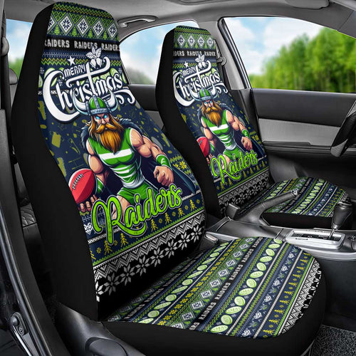 Raiders Rugby Xmas Car Seat Cover Australia NRL Mascot