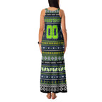 Personalized Raiders Rugby Xmas Family Matching Tank Maxi Dress and Hawaiian Shirt Australia NRL Mascot