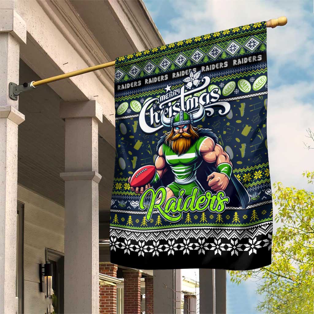 Raiders Rugby Xmas Garden Flag Australia NRL Mascot
