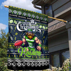 Raiders Rugby Xmas Garden Flag Australia NRL Mascot