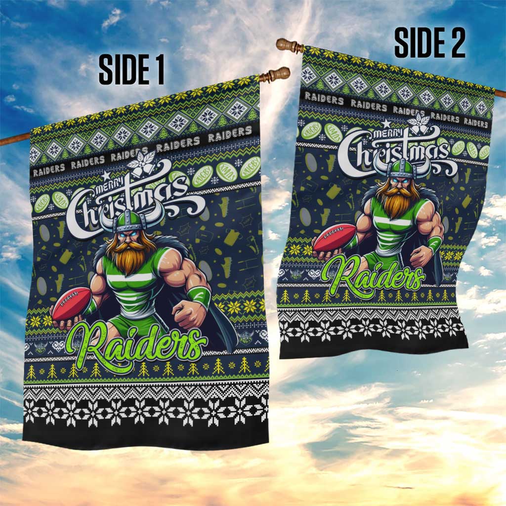 Raiders Rugby Xmas Garden Flag Australia NRL Mascot