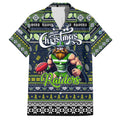 Personalized Raiders Rugby Xmas Hawaiian Shirt Australia NRL Mascot