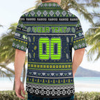 Personalized Raiders Rugby Xmas Hawaiian Shirt Australia NRL Mascot