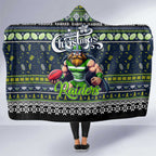 Raiders Rugby Xmas Hooded Blanket Australia NRL Mascot