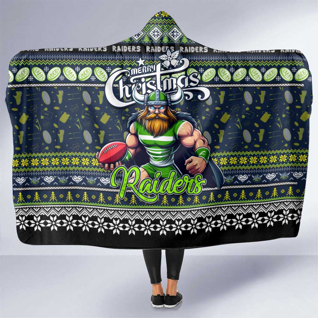Raiders Rugby Xmas Hooded Blanket Australia NRL Mascot