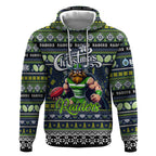 Personalized Raiders Rugby Xmas Hoodie Australia NRL Mascot