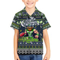 Personalized Raiders Rugby Xmas Kid Hawaiian Shirt Australia NRL Mascot