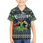 Personalized Raiders Rugby Xmas Kid Hawaiian Shirt Australia NRL Mascot