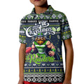 Personalized Raiders Rugby Xmas Kid Polo Shirt Australia NRL Mascot