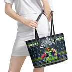 Raiders Rugby Xmas Leather Tote Bag Australia NRL Mascot