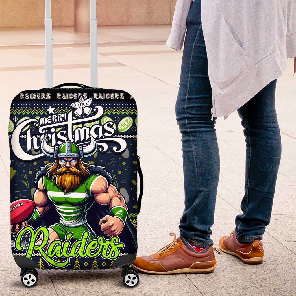 Raiders Rugby Xmas Luggage Cover Australia NRL Mascot