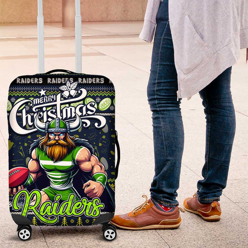 Raiders Rugby Xmas Luggage Cover Australia NRL Mascot