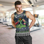 Personalized Raiders Rugby Xmas Men Tank Top Australia NRL Mascot