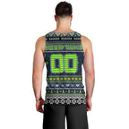 Personalized Raiders Rugby Xmas Men Tank Top Australia NRL Mascot